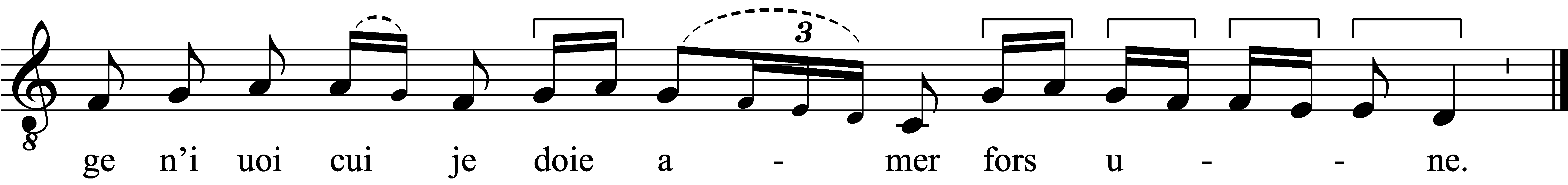 Refrain musical notation